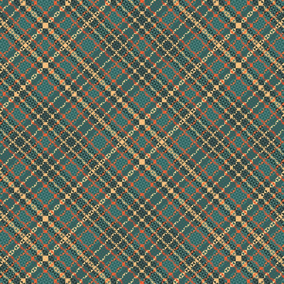 Tartan plaid pattern with texture. vector
