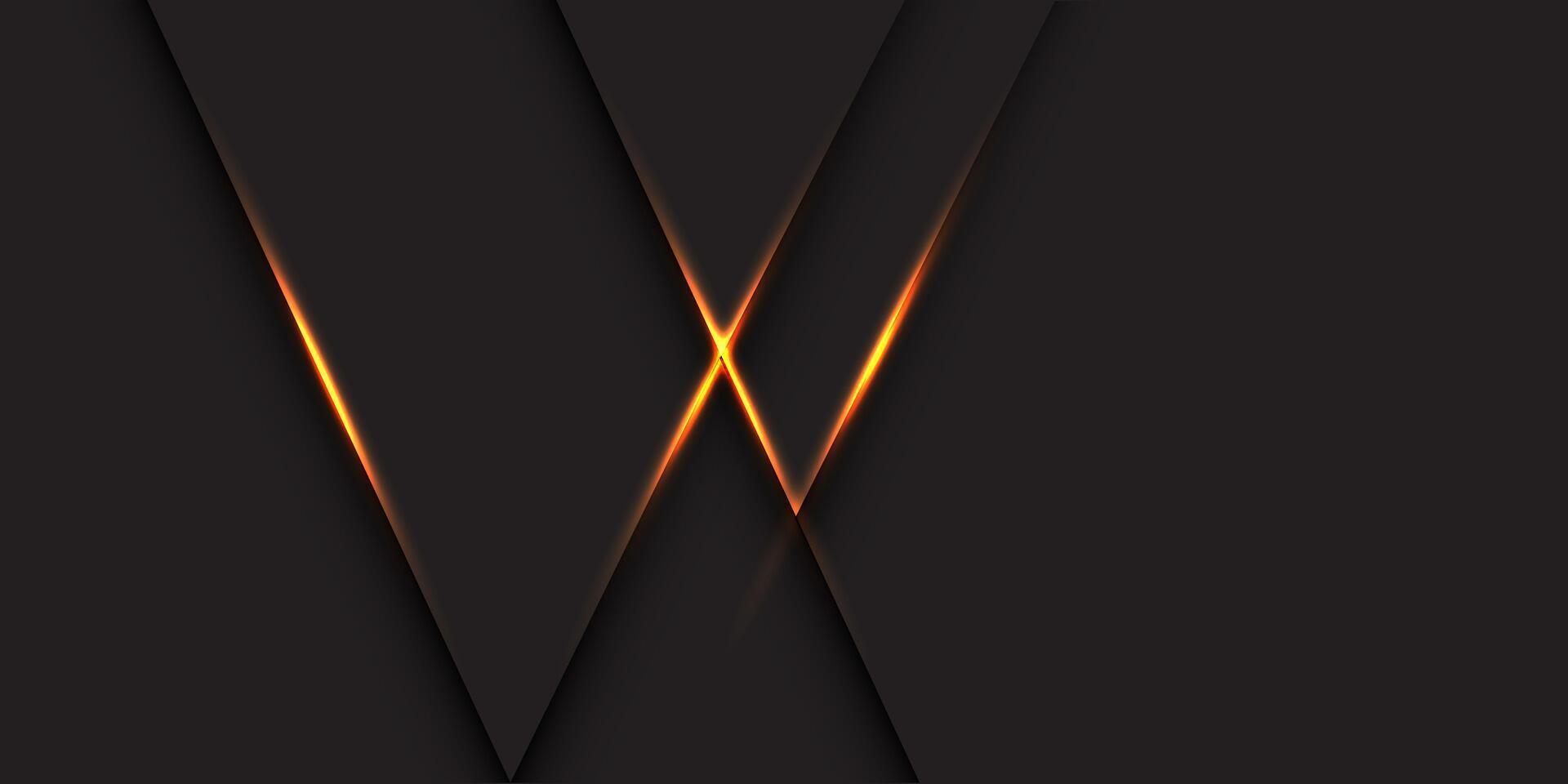 Abstract dark grey metallic gold light luxury design modern futuristic background vector