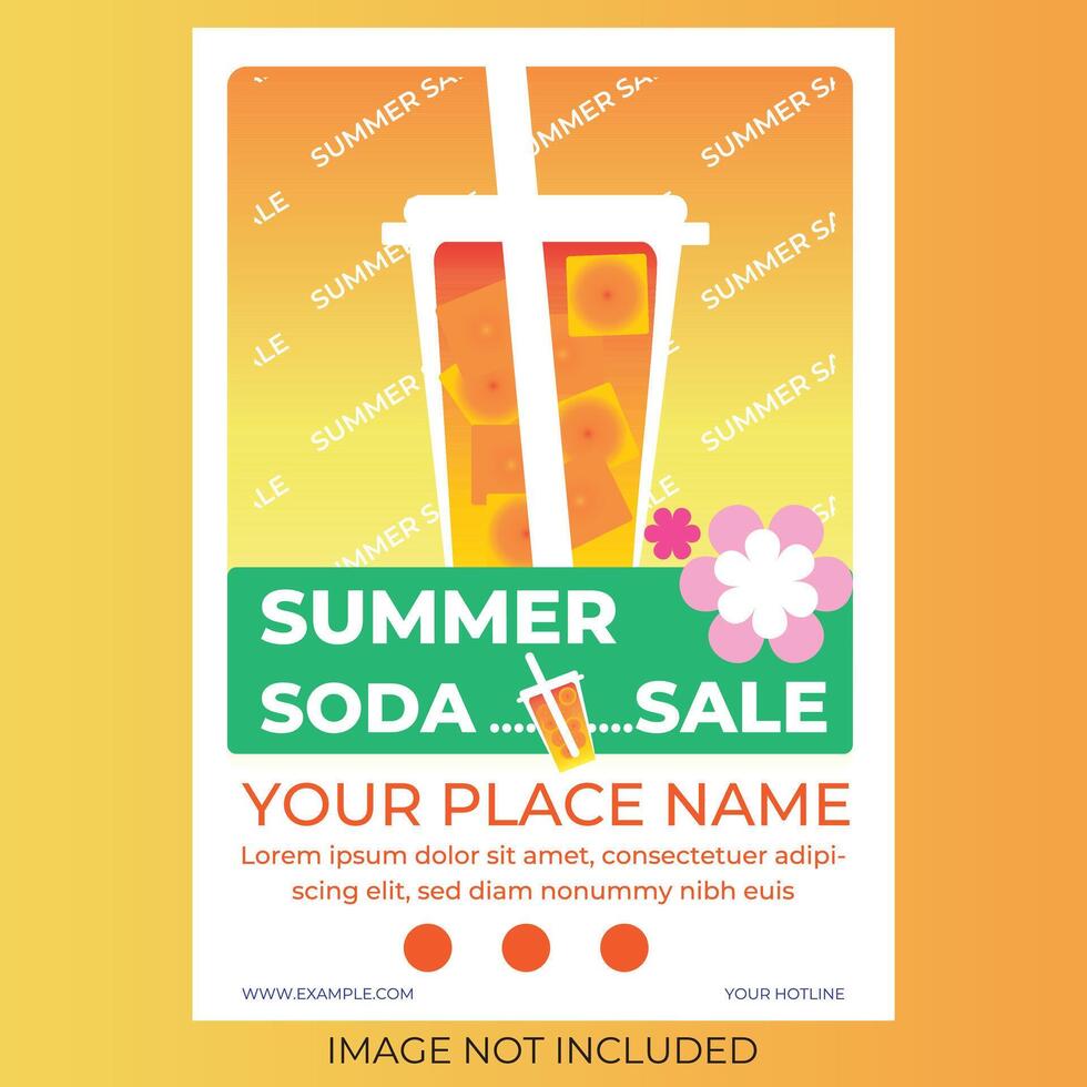 CREATIVE MINIMAL SIMPLE BUSINESS MODERN A4 SINGLE SIDED FLYER DESIGN TEMPLATE vector
