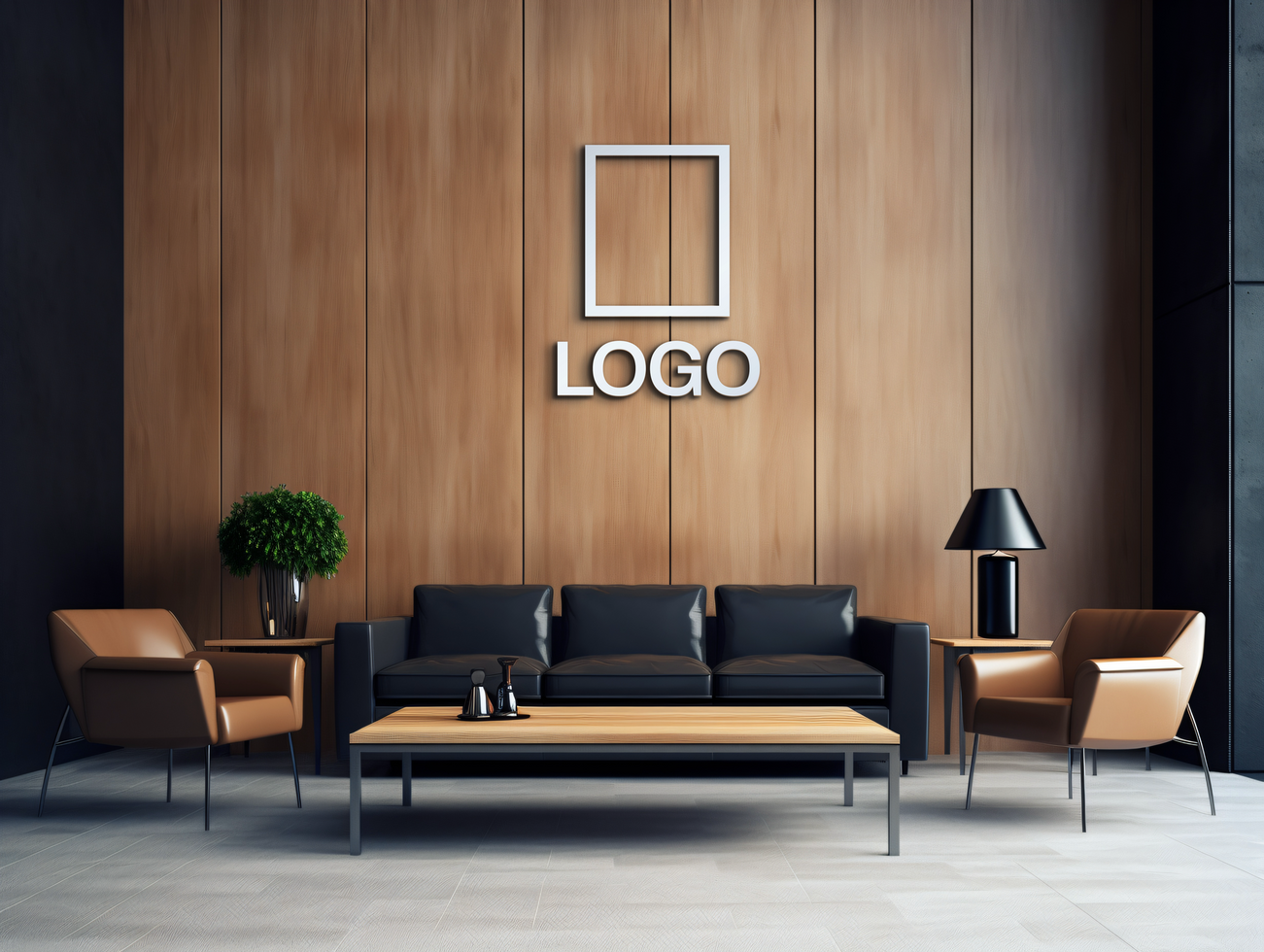 Logo mockup sign mockup design brand identity mockup company logo reception logo mockup branding psd
