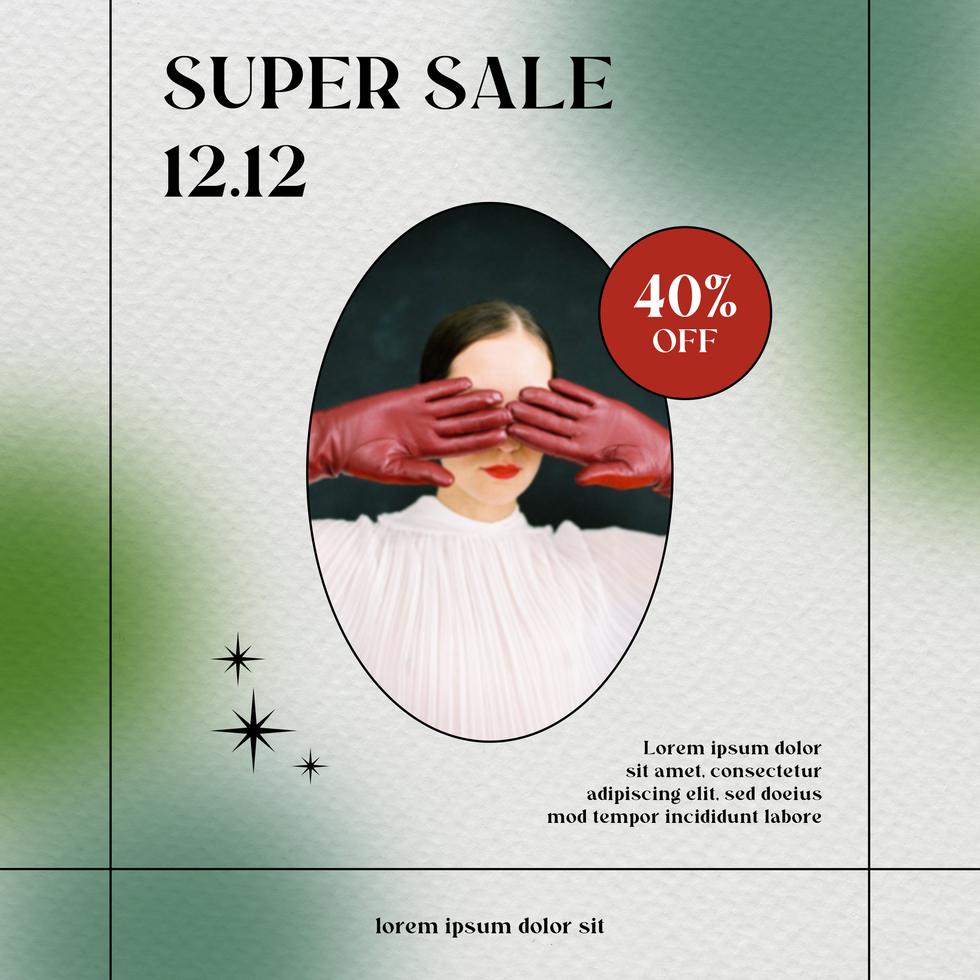12.12 sale social media template psd