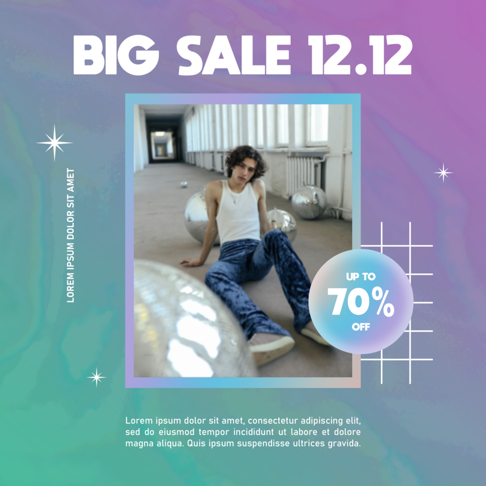 12.12 sale social media template psd