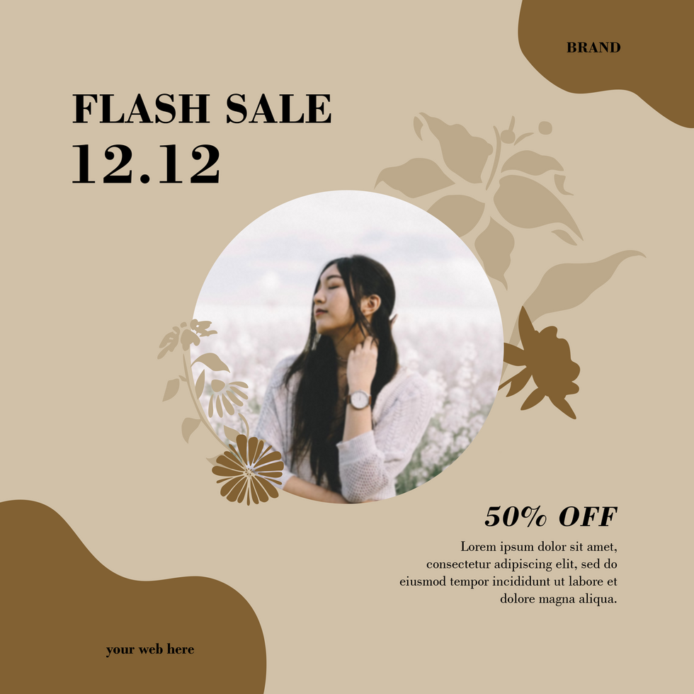 12.12 sale social media template psd