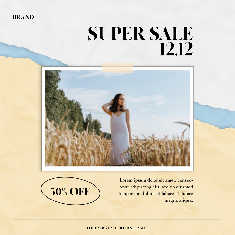 12.12 sale social media template psd