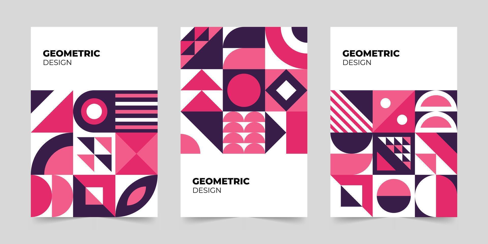 Abstract minimalist cover template. Modern colorful geometric pattern concept. illustration vector