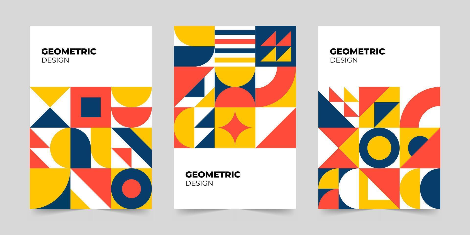 Abstract minimalist cover template. Modern colorful geometric pattern concept. illustration vector