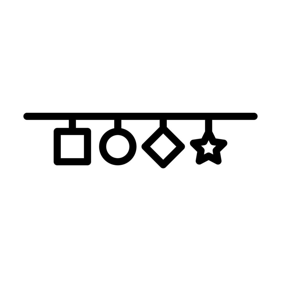 decoration icon, sign, symbol in line style. illustration vector