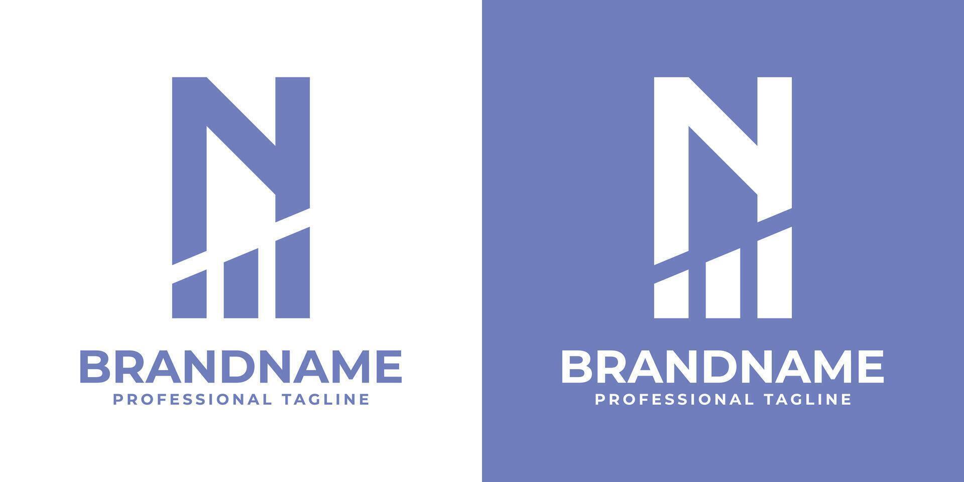 Letter N Financial Logo, Ideal for Wealth Management Services vector