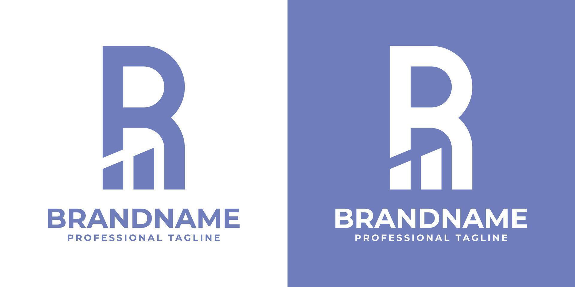 Letter R Financial Logo, Ideal for Wealth Management Services vector