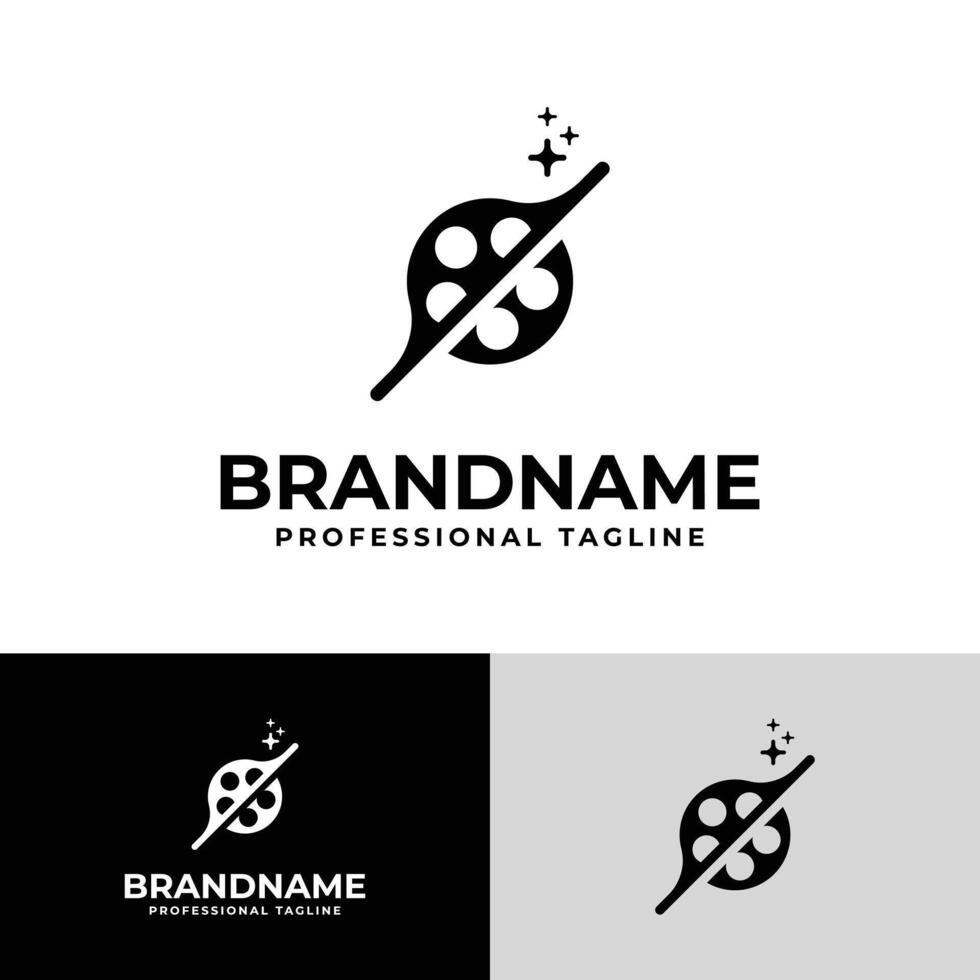 Film Black Hole Logo, Perfect for Movie Production Studios vector