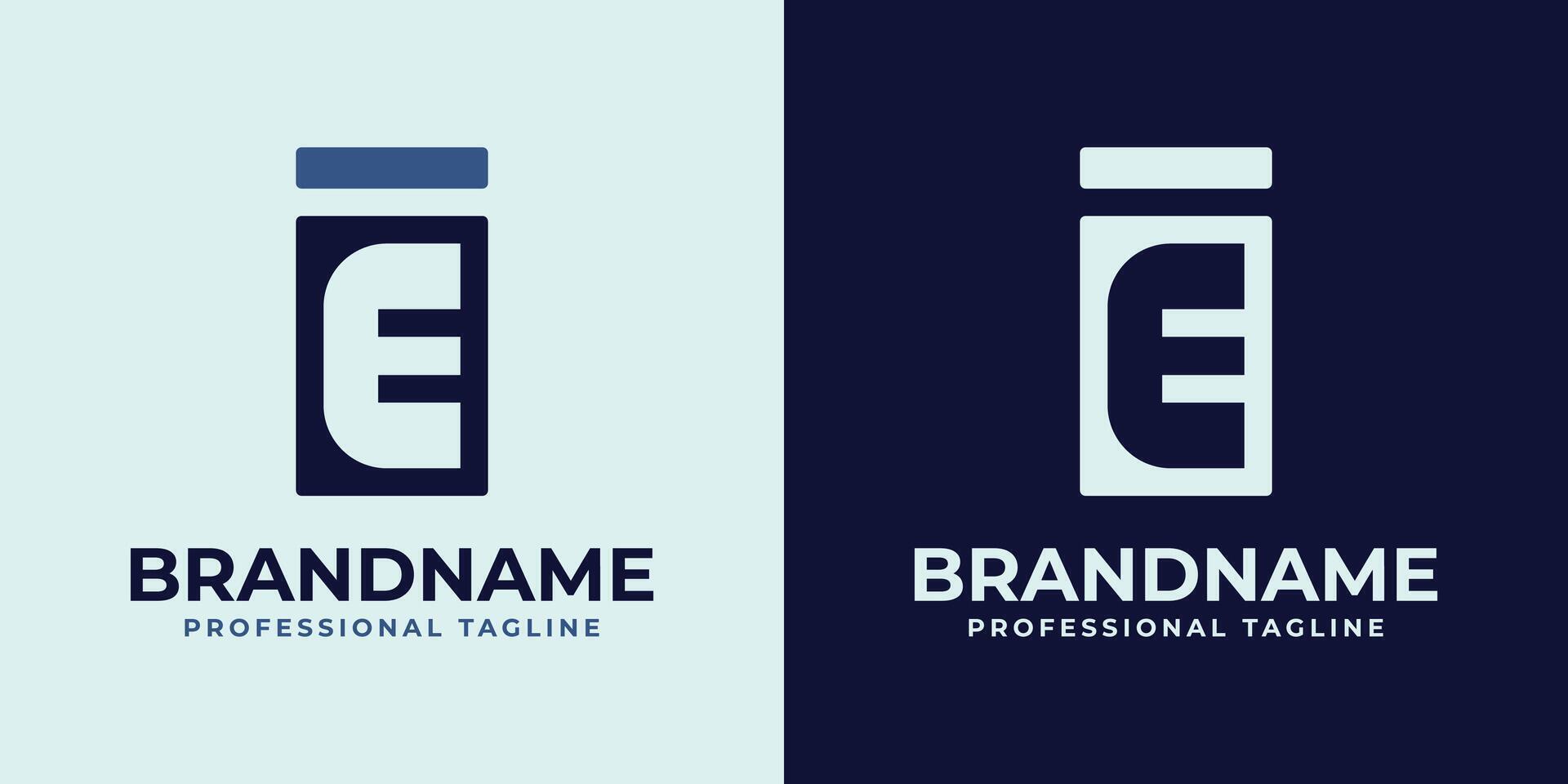 Letters IE Monogram Logo, suitable for any business with EI or IE initials vector