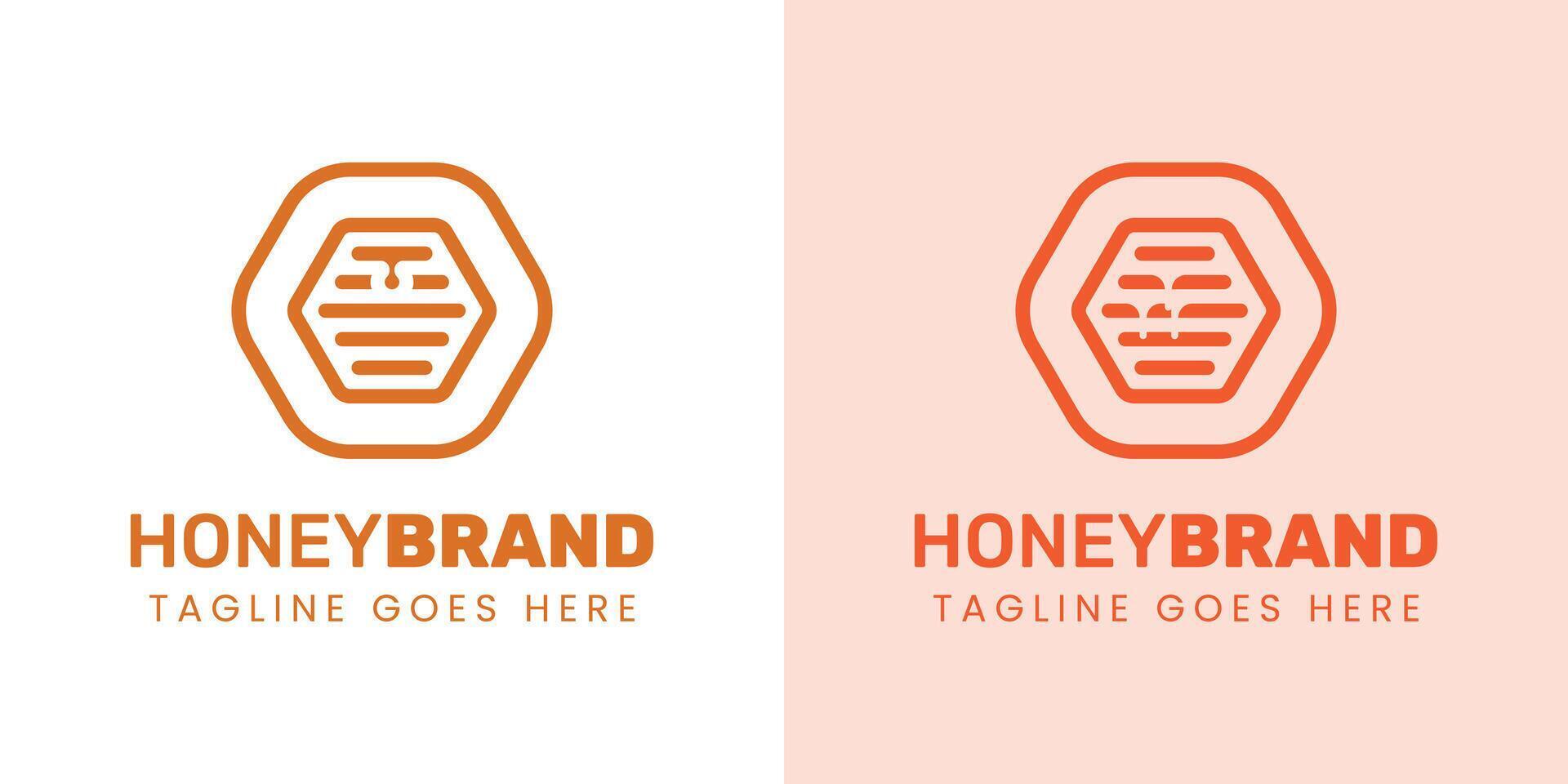 Initial O Honey Logo Set, Perfect for Beekeeping and Honey Producers vector