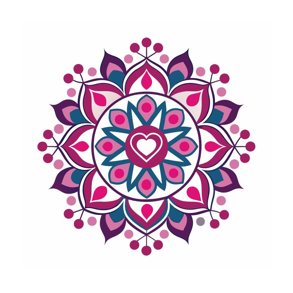 Beautiful Floral Mandala Design Illustration vector