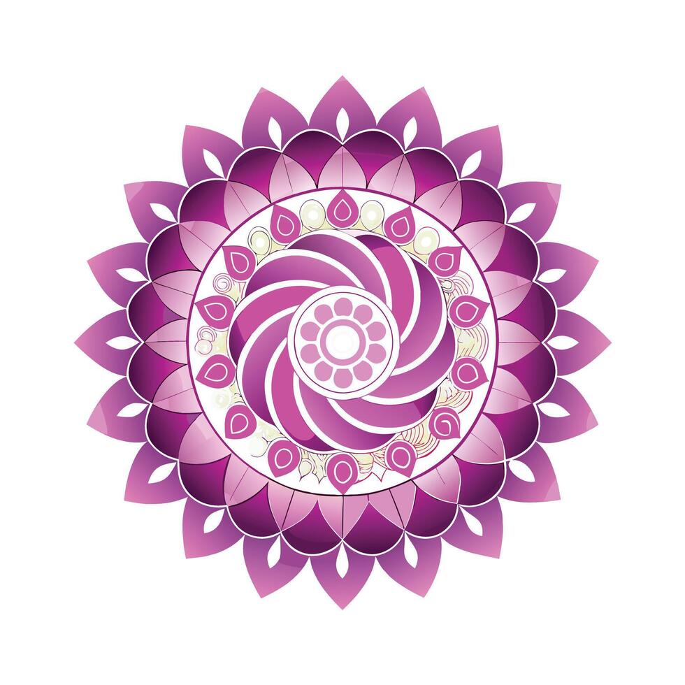 Beautiful Floral Mandala Design Illustration vector