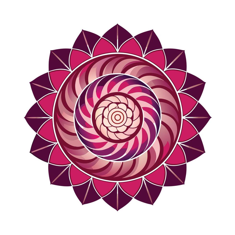 Beautiful Floral Mandala Design Illustration vector
