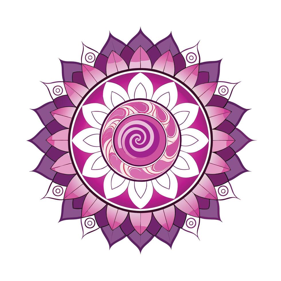 Beautiful Floral Mandala Design Illustration vector