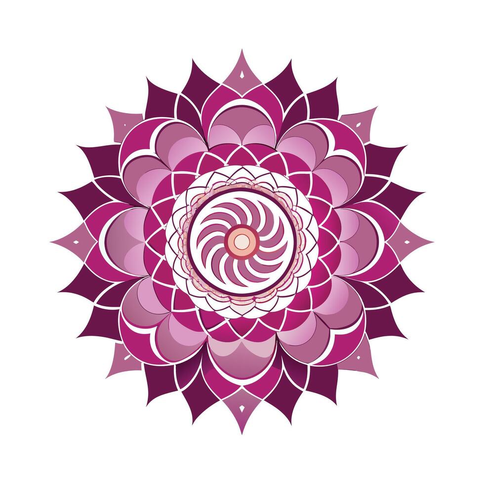 Beautiful Floral Mandala Design Illustration vector