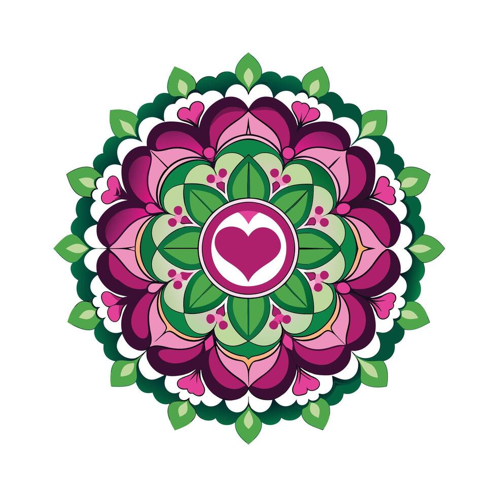 Beautiful Floral Mandala Design Illustration vector