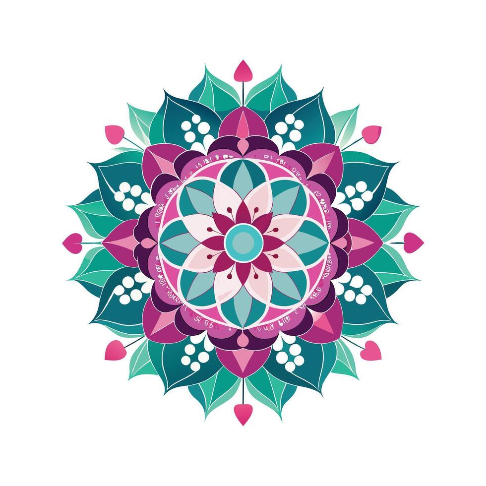 Beautiful Floral Mandala Design Illustration vector