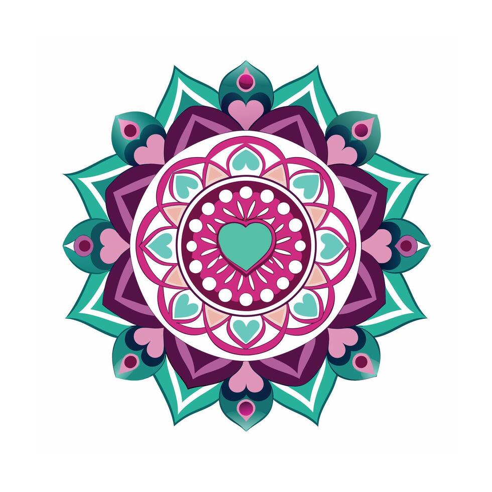 Beautiful Floral Mandala Design Illustration vector
