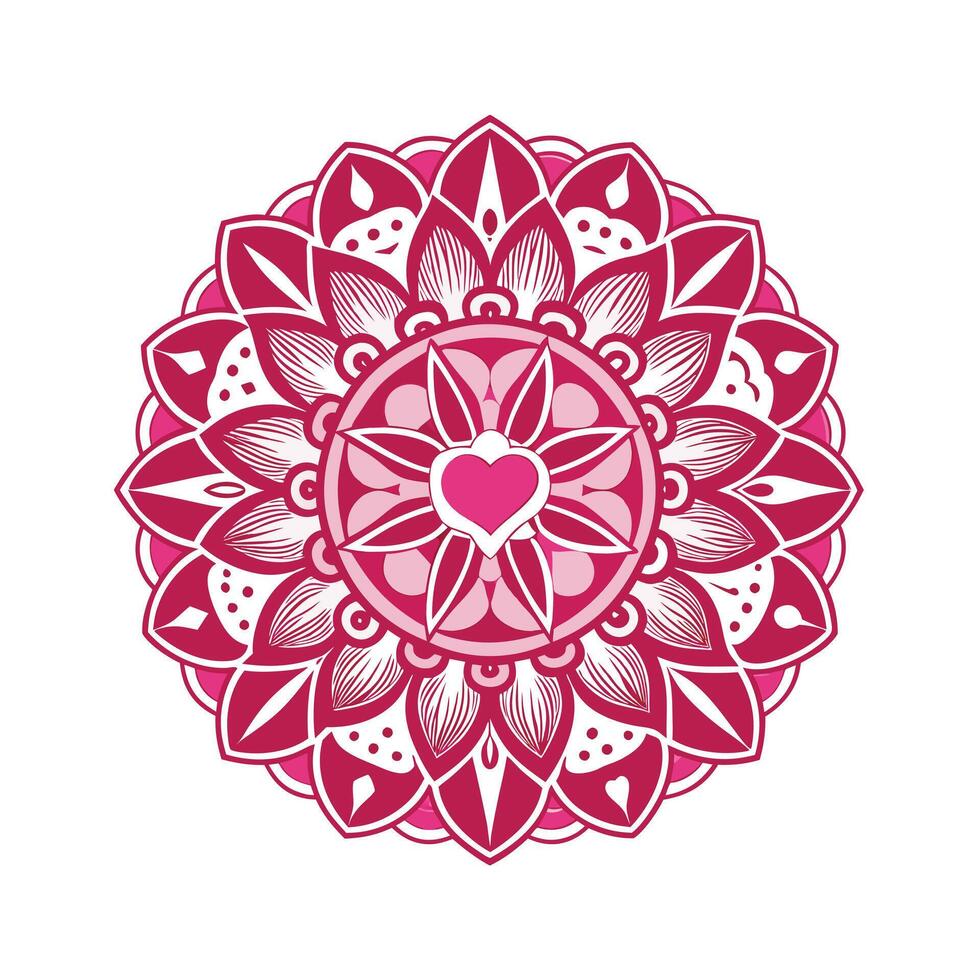Beautiful Floral Mandala Design Illustration vector