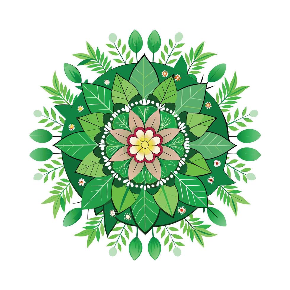 Beautiful Floral Mandala Design Illustration vector