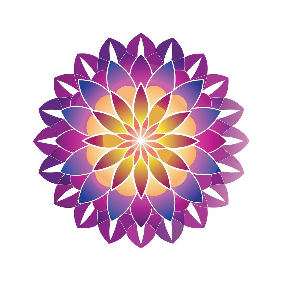 Beautiful Floral Mandala Design Illustration vector