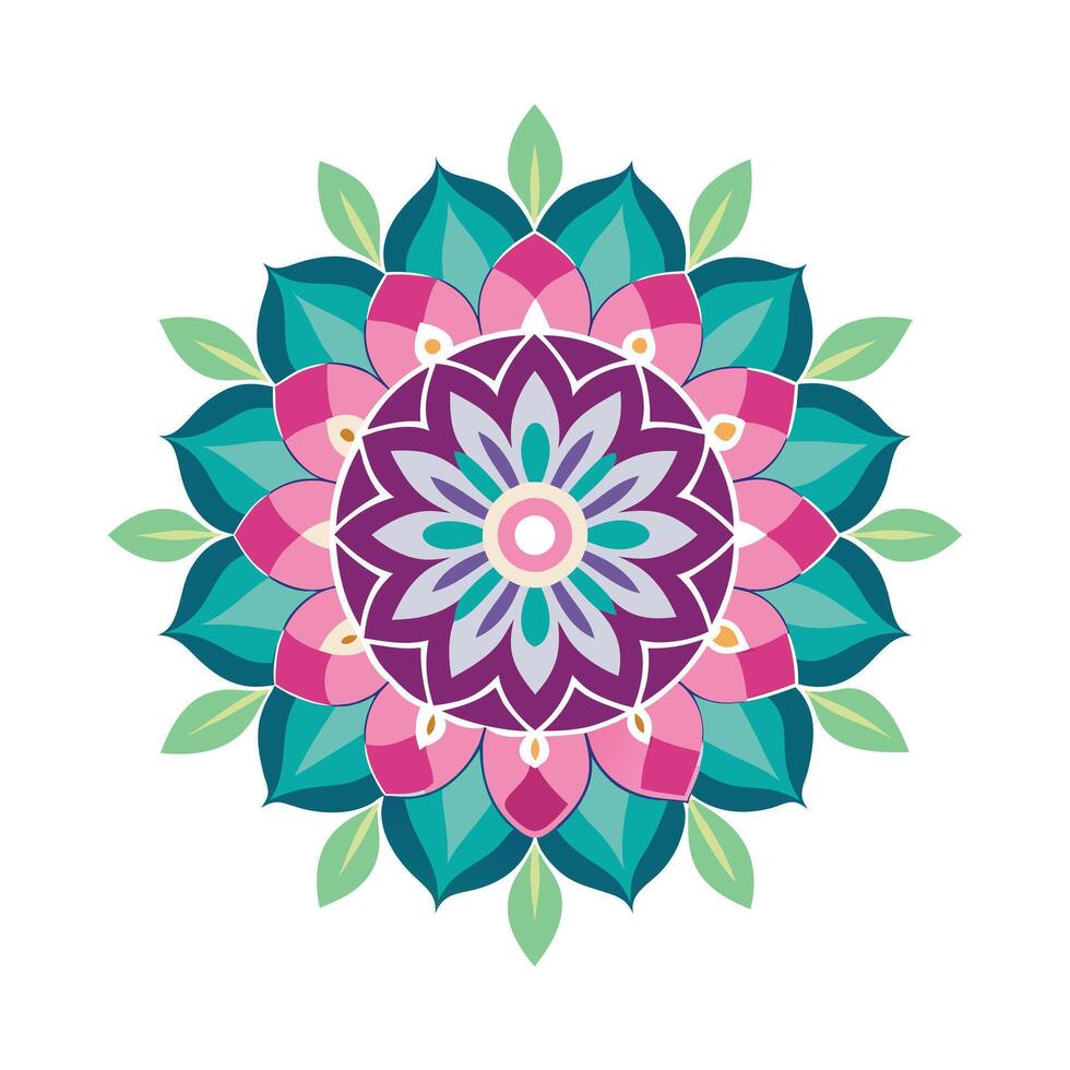 Beautiful Floral Mandala Design Illustration vector