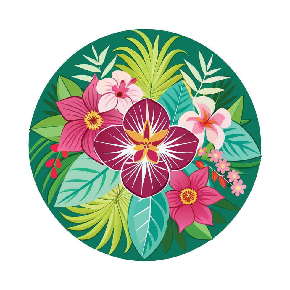 Beautiful Floral Mandala Design Illustration vector