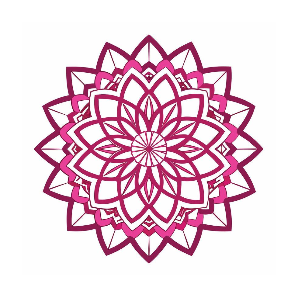 Beautiful Floral Mandala Design Illustration vector