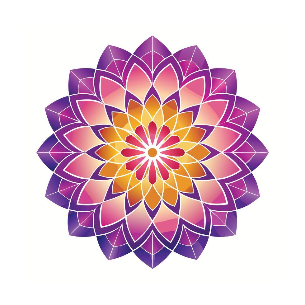 Beautiful Floral Mandala Design Illustration vector