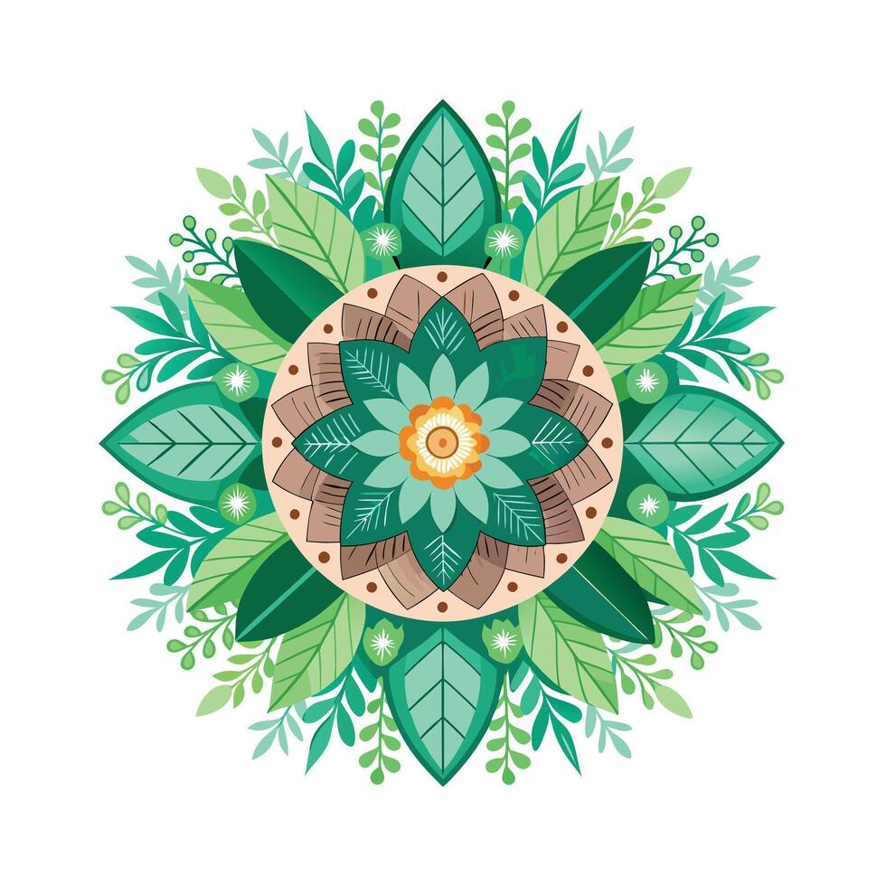 Beautiful Floral Mandala Design Illustration vector