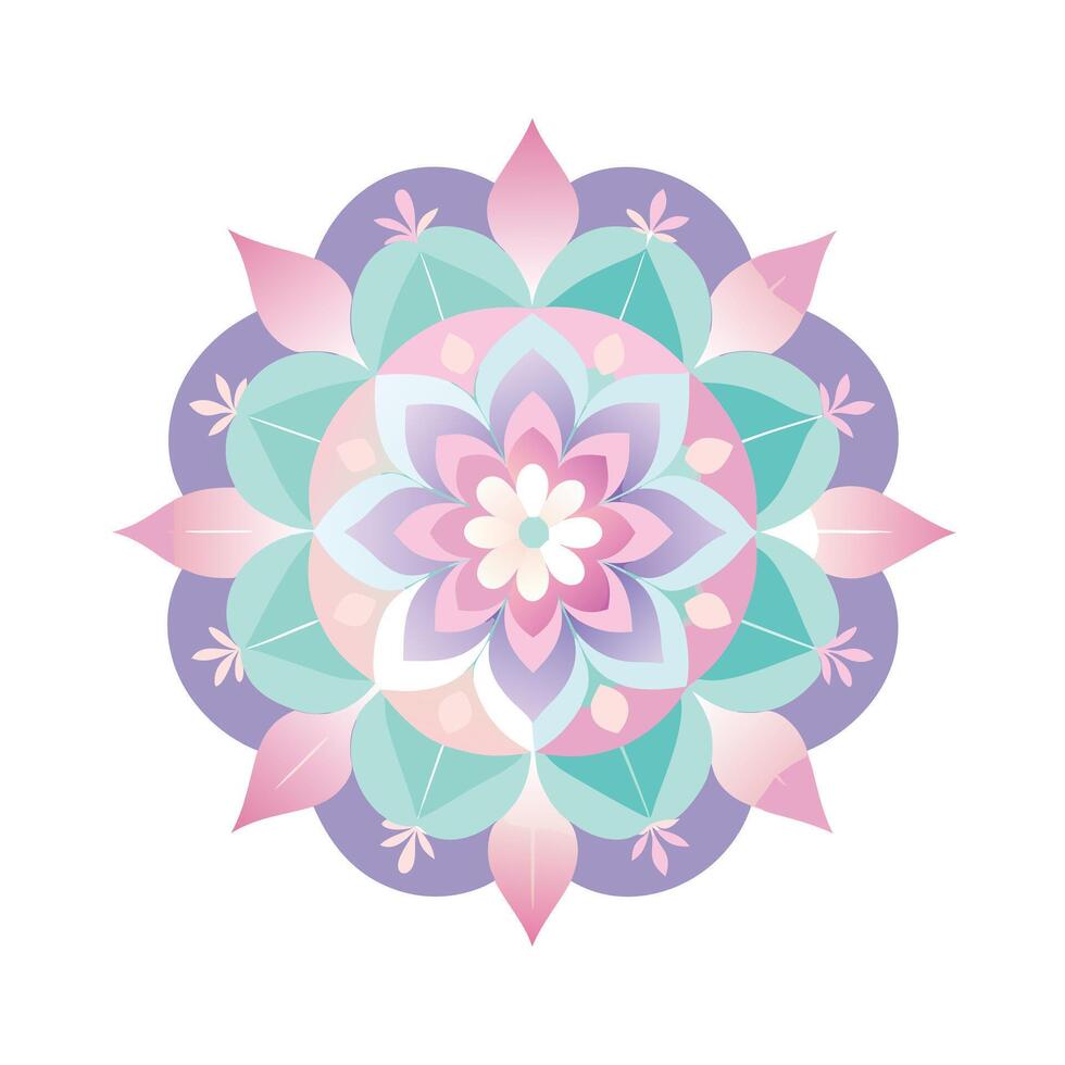 Beautiful Floral Mandala Design Illustration vector
