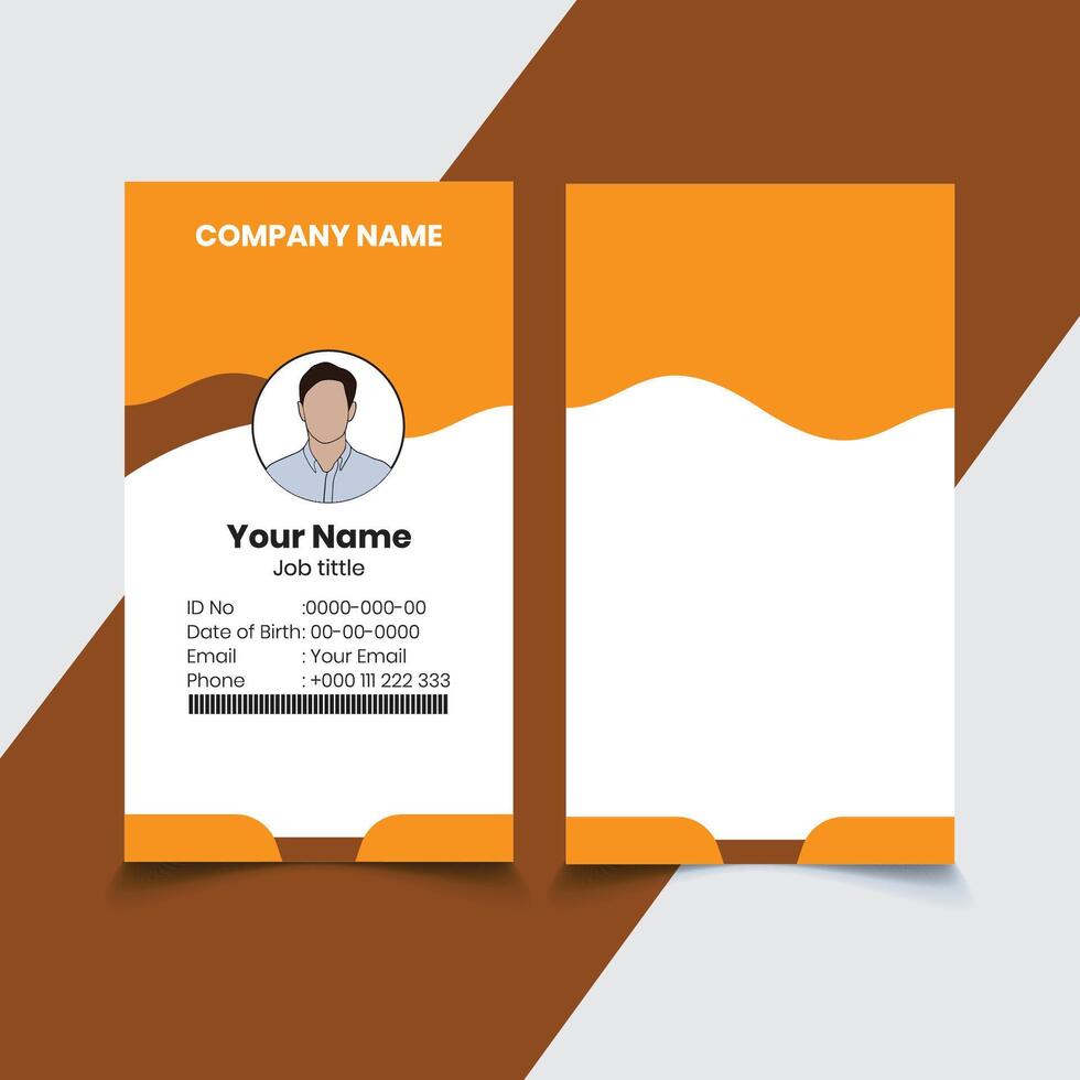 Custom id card printing service vector
