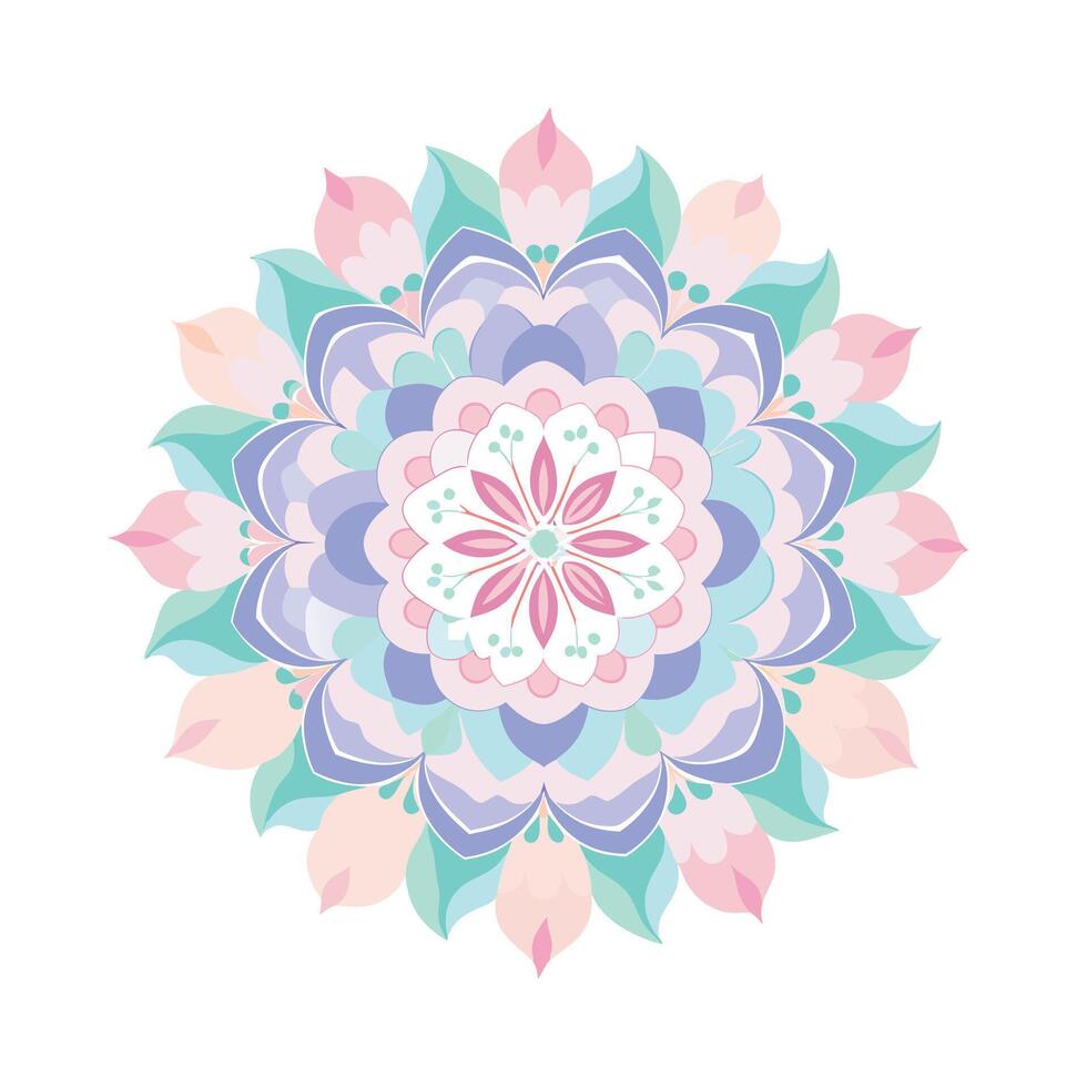 Beautiful Floral Mandala Design Illustration vector