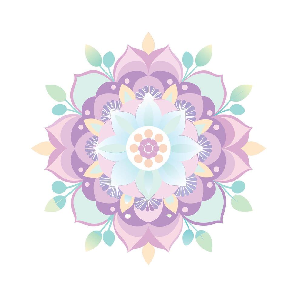 Beautiful Floral Mandala Design Illustration vector