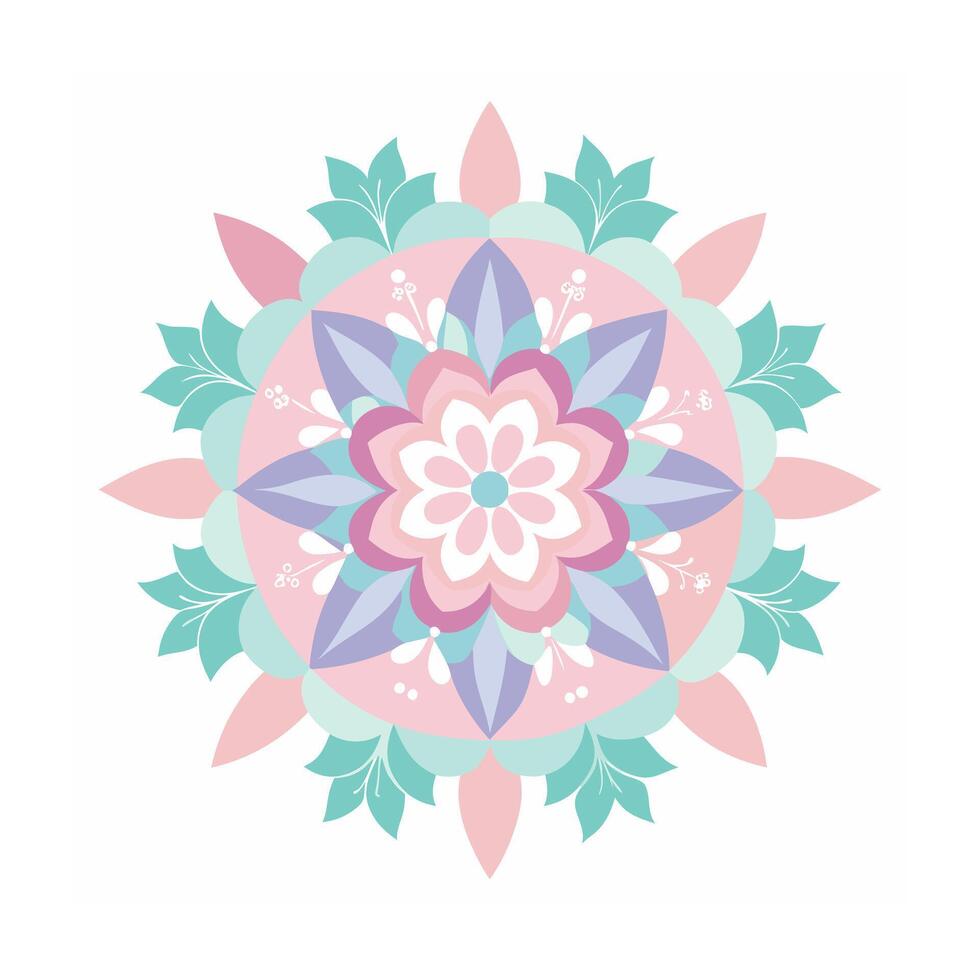 Beautiful Floral Mandala Design Illustration vector