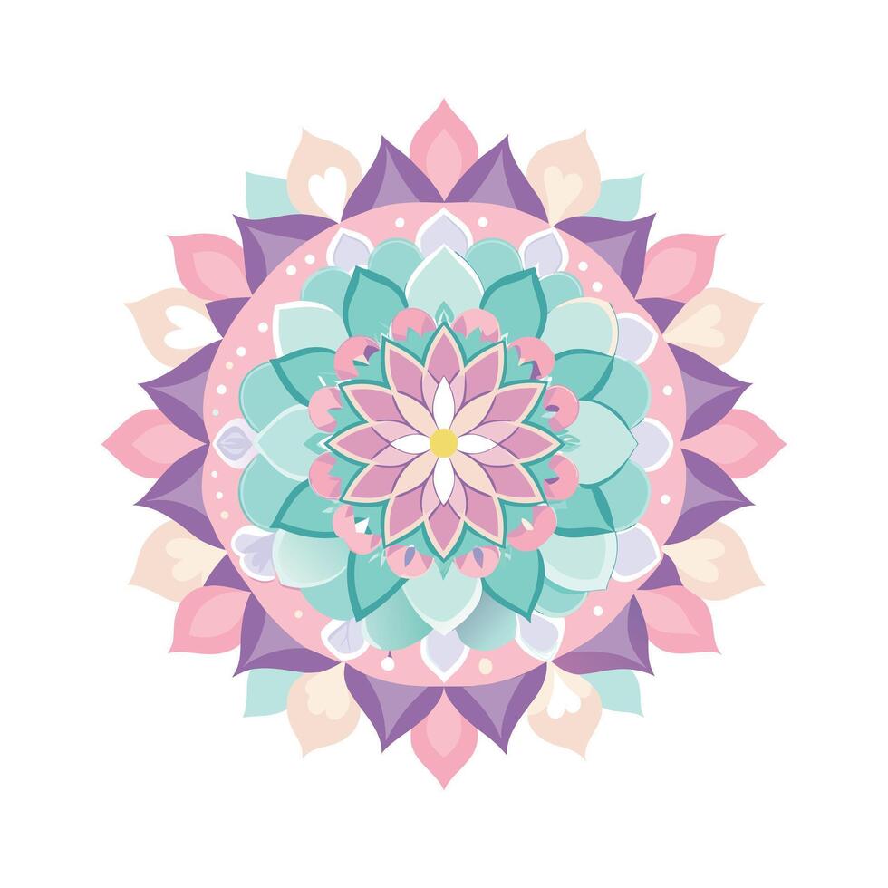 Beautiful Floral Mandala Design Illustration vector