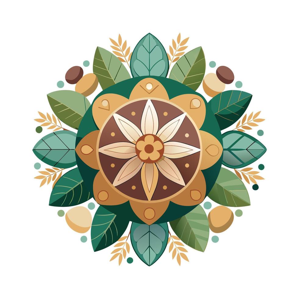 Beautiful Floral Mandala Design Illustration vector