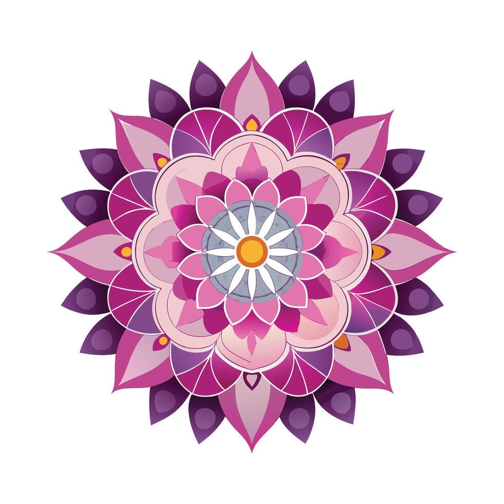 Beautiful Floral Mandala Design Illustration vector