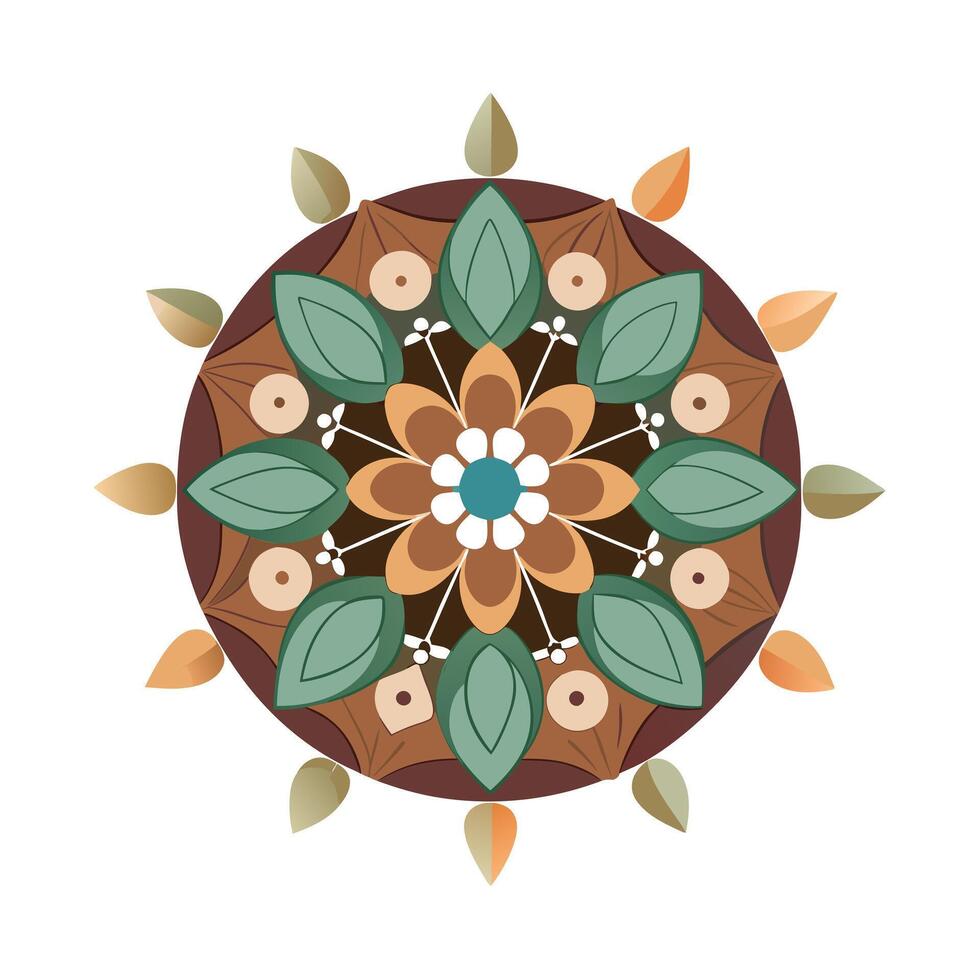 Beautiful Floral Mandala Design Illustration vector