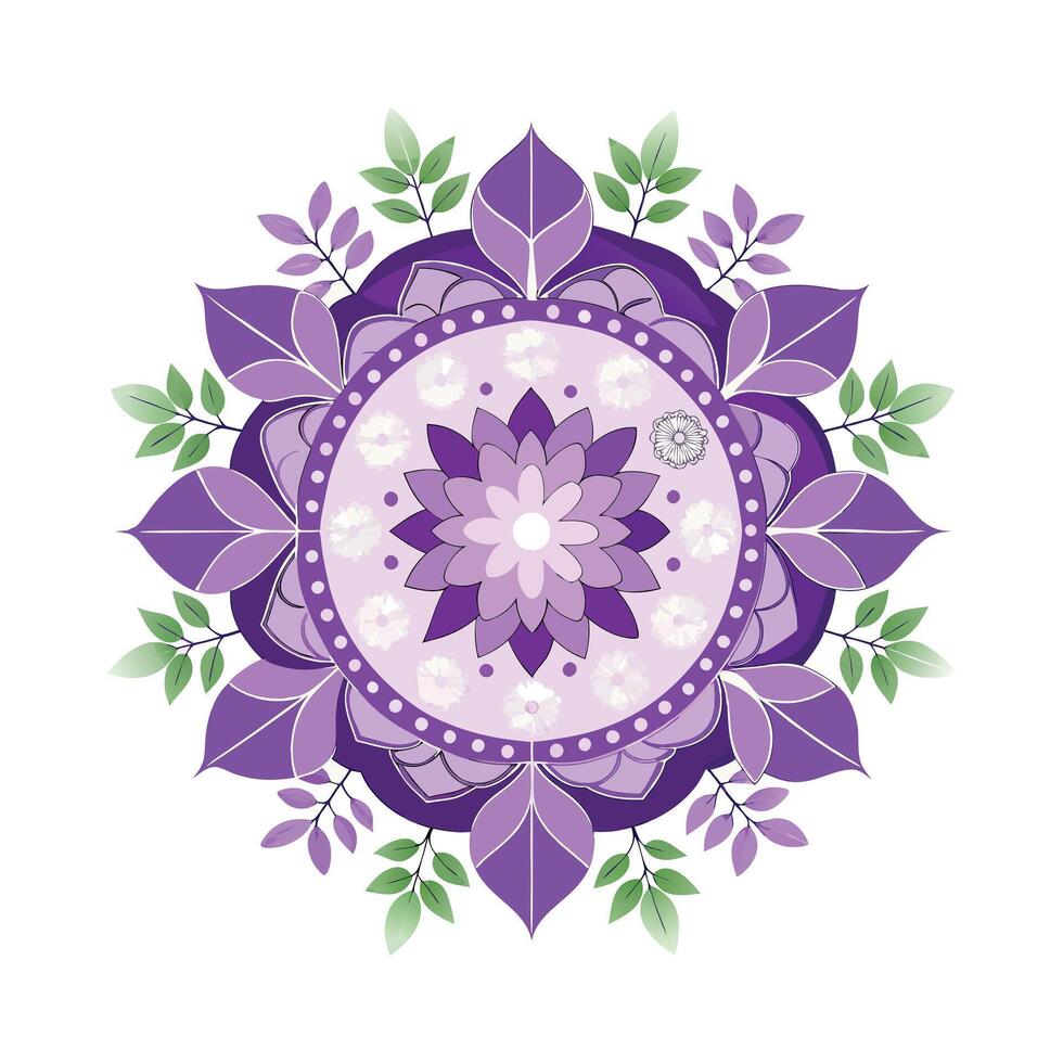 Beautiful Floral Mandala Design Illustration vector