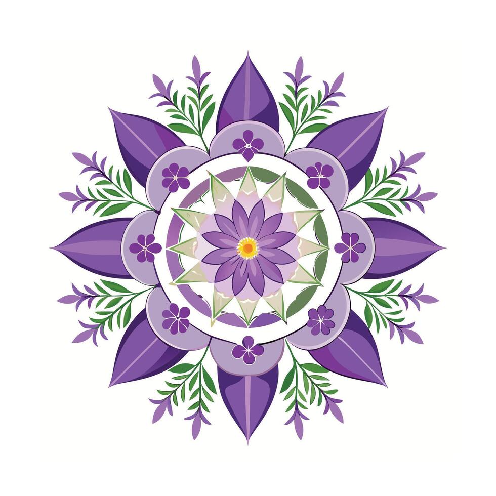 Beautiful Floral Mandala Design Illustration vector