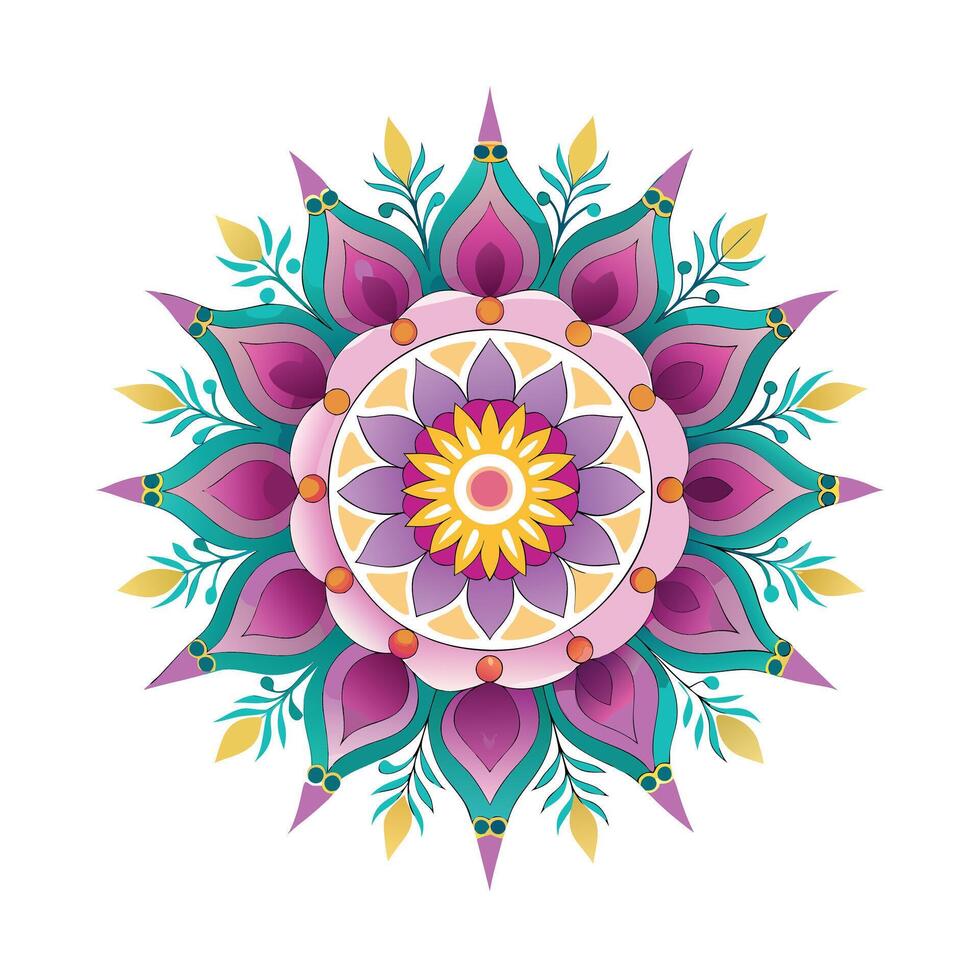Beautiful Floral Mandala Design Illustration vector