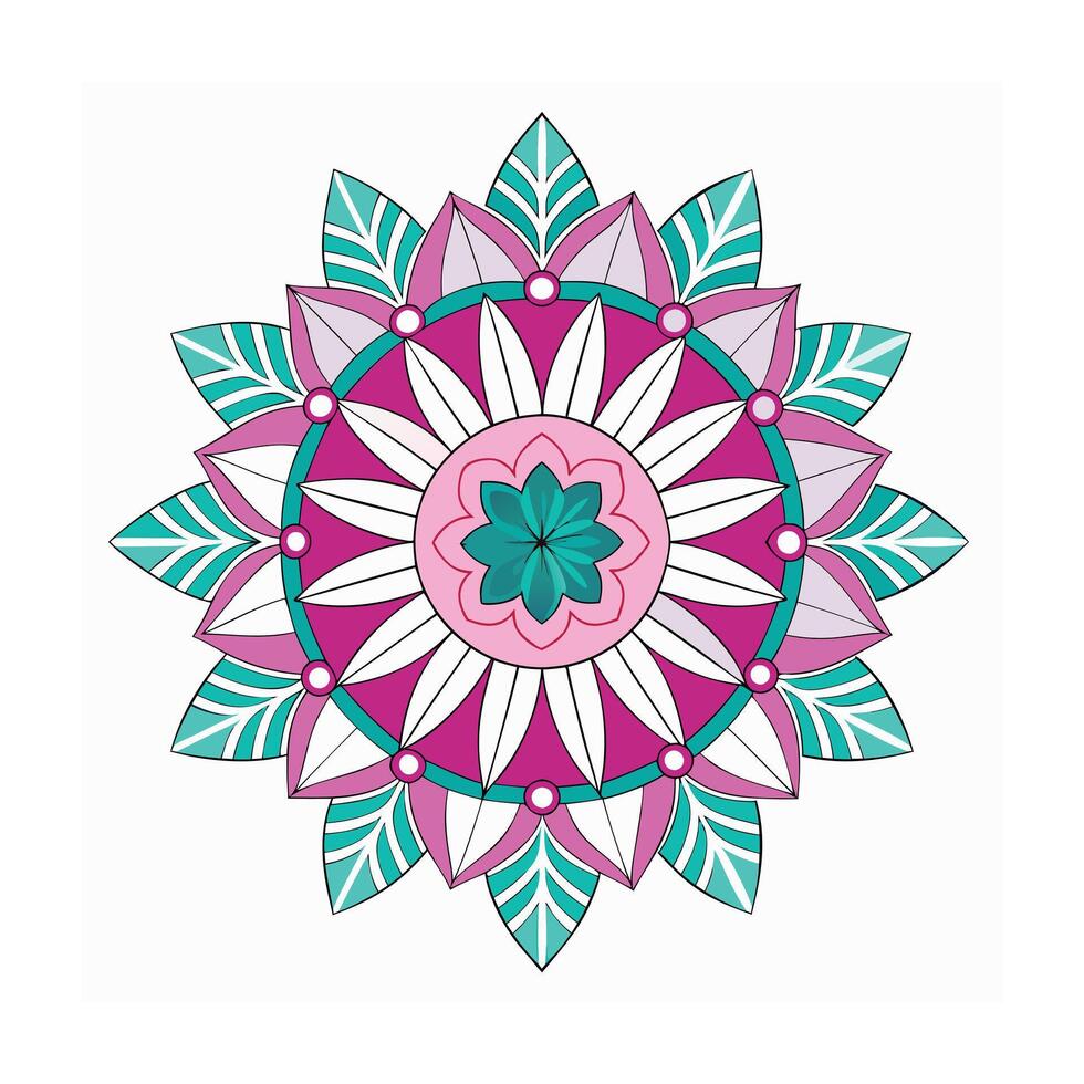 Beautiful Floral Mandala Design Illustration vector