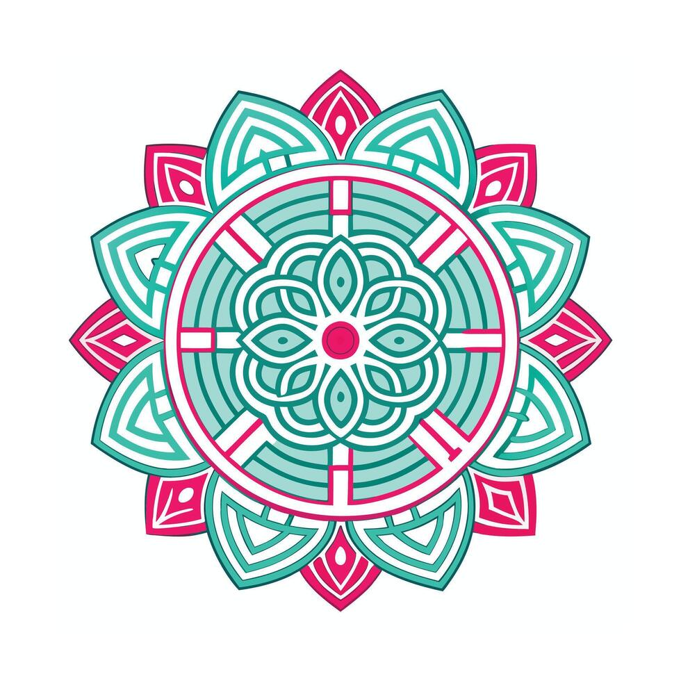 Beautiful Floral Mandala Design Illustration vector