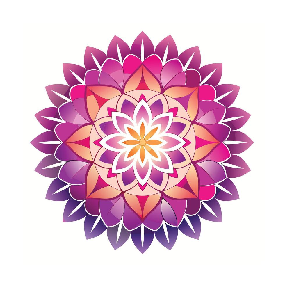 Beautiful Floral Mandala Design Illustration vector
