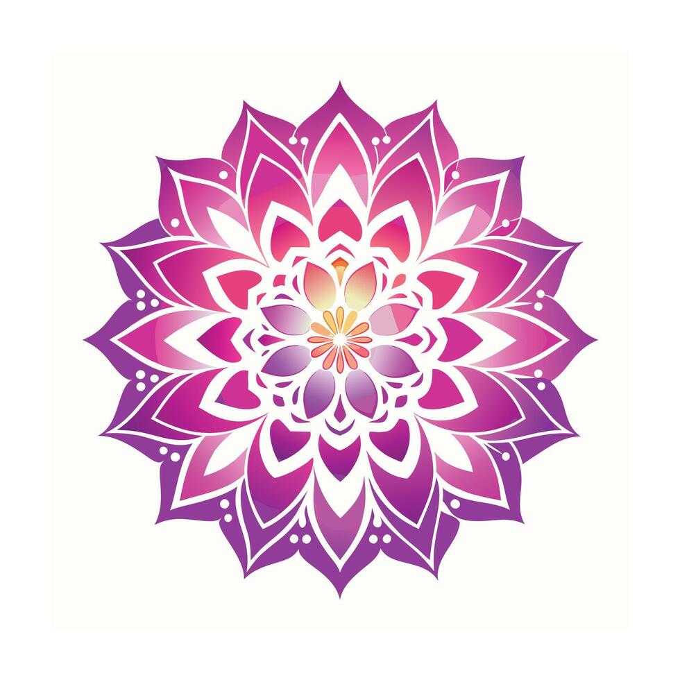 Beautiful Floral Mandala Design Illustration vector