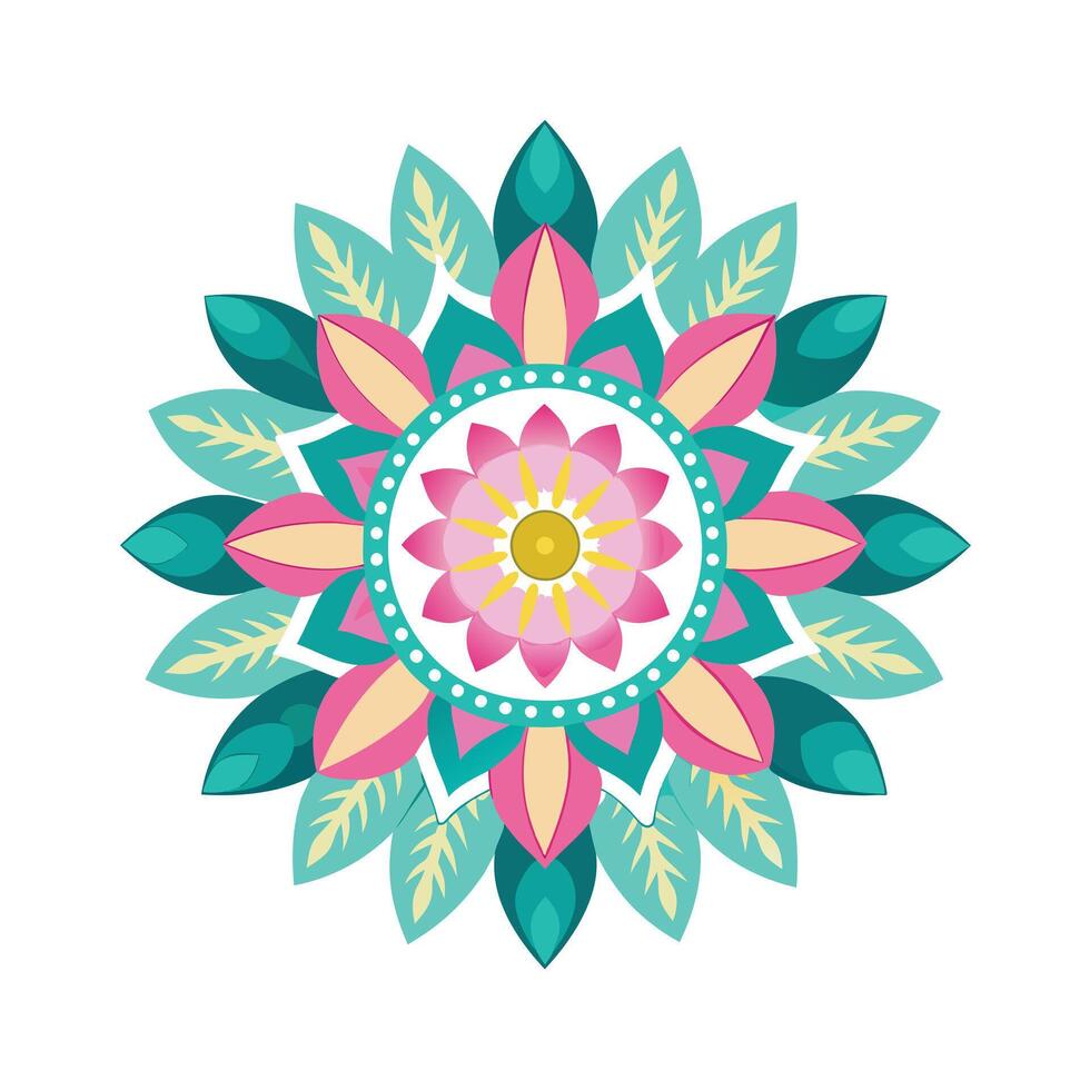 Beautiful Floral Mandala Design Illustration vector