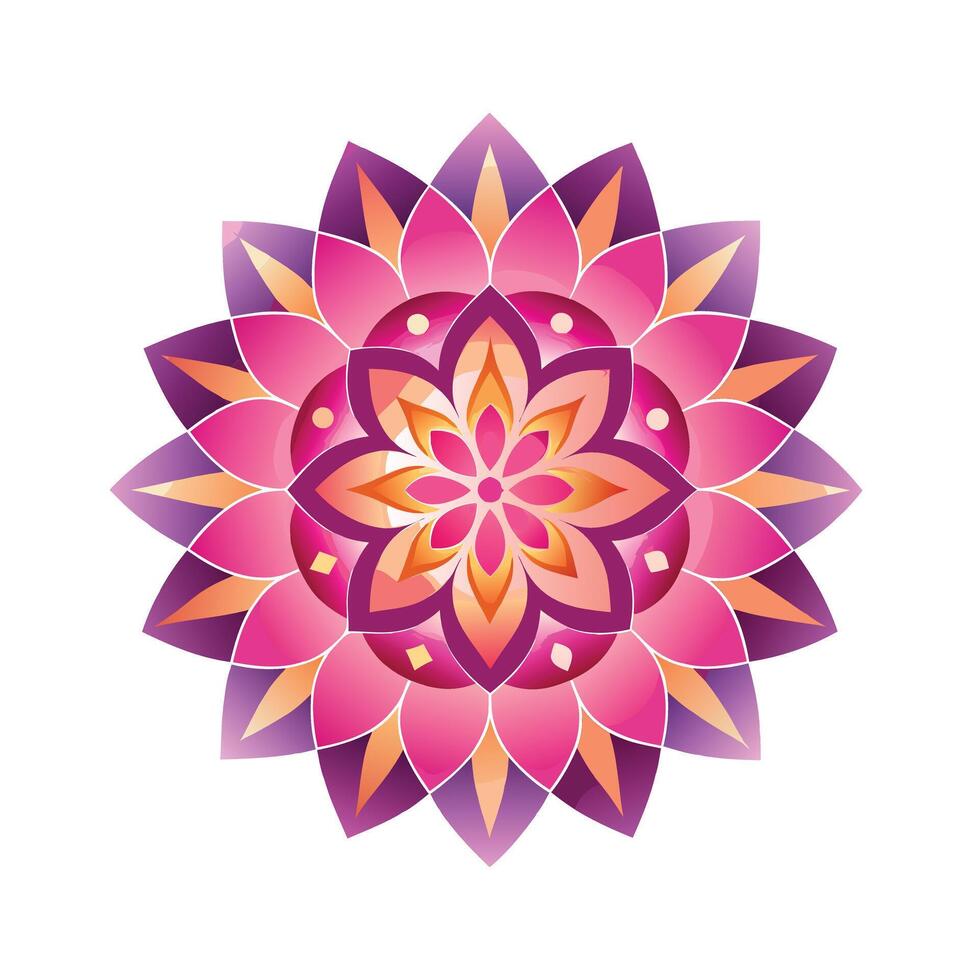 Beautiful Floral Mandala Design Illustration vector